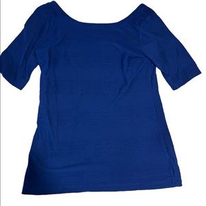 Banana Republic mid sleeve royal blue shirt